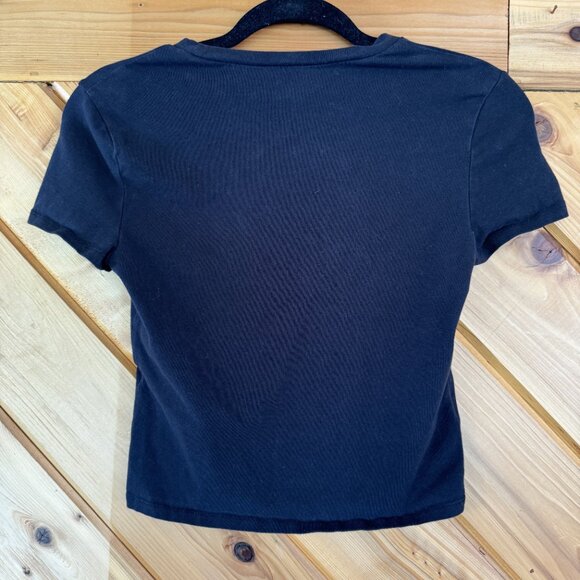 Abercrombie & Fitch Soft A&F Essentials Black T-Shirt Size Small - Picture 3 of 3